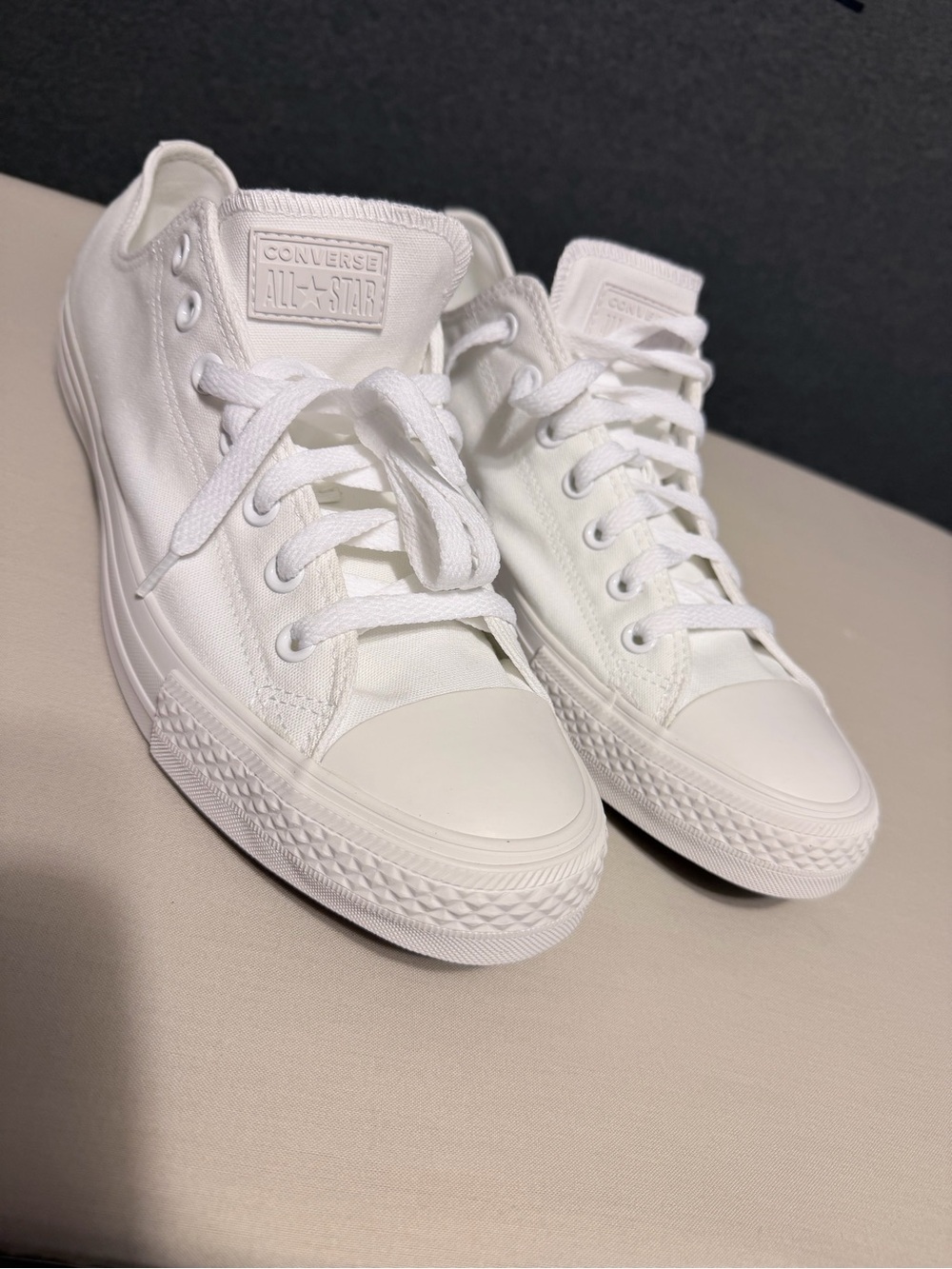 Converse White Low Top All Star Sneakers
